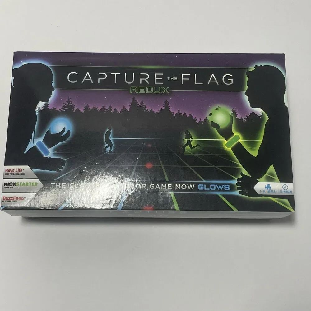 BRAND NEW Capture the Flag REDUX The classic outdoor game GLOWS. 4-24 players 8+